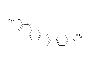 3-(propionylamino)phenyl 4-methoxybenzoate