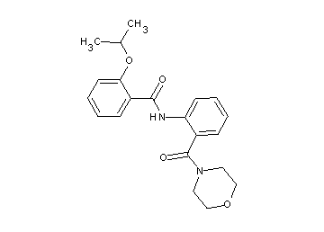 2-isopropoxy-N-[2-(4-morpholinylcarbonyl)phenyl]benzamide