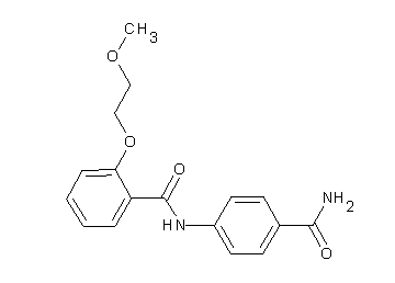 N-[4-(aminocarbonyl)phenyl]-2-(2-methoxyethoxy)benzamide