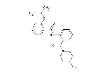 2-isopropoxy-N-{2-[(4-methyl-1-piperazinyl)carbonyl]phenyl}benzamide