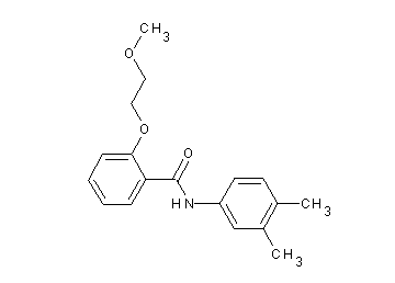 N-(3,4-dimethylphenyl)-2-(2-methoxyethoxy)benzamide