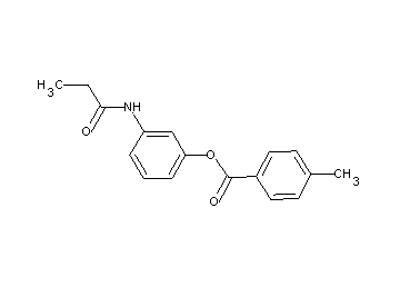 3-(propionylamino)phenyl 4-methylbenzoate