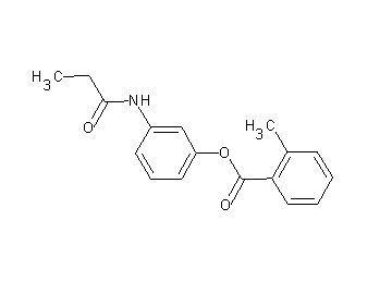3-(propionylamino)phenyl 2-methylbenzoate