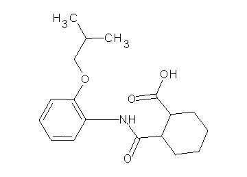 2-{[(2-isobutoxyphenyl)amino]carbonyl}cyclohexanecarboxylic acid