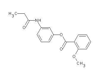 3-(propionylamino)phenyl 2-methoxybenzoate
