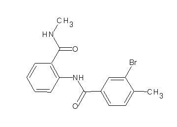 3-bromo-4-methyl-N-{2-[(methylamino)carbonyl]phenyl}benzamide