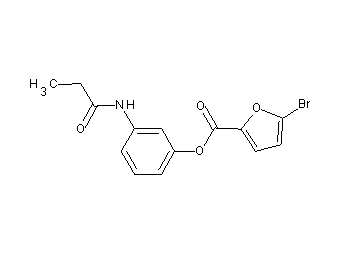 3-(propionylamino)phenyl 5-bromo-2-furoate