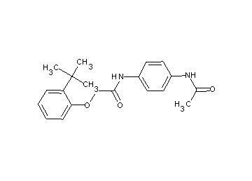 N-[4-(acetylamino)phenyl]-2-(2-tert-butylphenoxy)acetamide