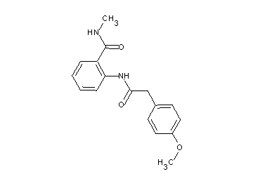 2-{[(4-methoxyphenyl)acetyl]amino}-N-methylbenzamide