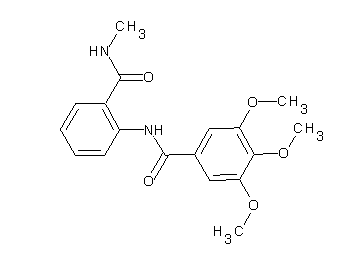 3,4,5-trimethoxy-N-{2-[(methylamino)carbonyl]phenyl}benzamide