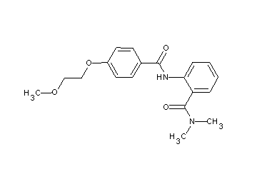 2-{[4-(2-methoxyethoxy)benzoyl]amino}-N,N-dimethylbenzamide