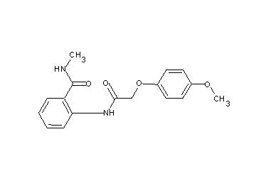 2-{[(4-methoxyphenoxy)acetyl]amino}-N-methylbenzamide