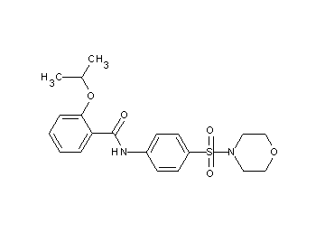 2-isopropoxy-N-[4-(4-morpholinylsulfonyl)phenyl]benzamide