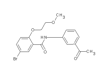 N-(3-acetylphenyl)-5-bromo-2-(2-methoxyethoxy)benzamide