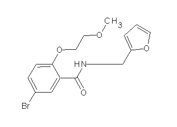 5-bromo-N-(2-furylmethyl)-2-(2-methoxyethoxy)benzamide