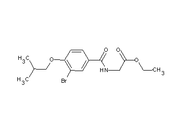 ethyl N-(3-bromo-4-isobutoxybenzoyl)glycinate