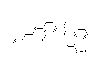 methyl 2-{[3-bromo-4-(2-methoxyethoxy)benzoyl]amino}benzoate