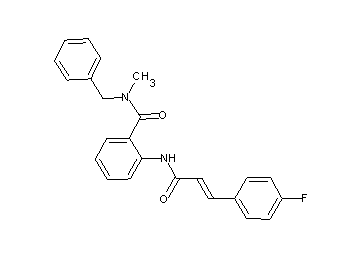 N-benzyl-2-{[3-(4-fluorophenyl)acryloyl]amino}-N-methylbenzamide