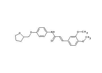 3-(3,4-dimethoxyphenyl)-N-[4-(tetrahydro-2-furanylmethoxy)phenyl]acrylamide