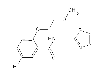 5-bromo-2-(2-methoxyethoxy)-N-1,3-thiazol-2-ylbenzamide