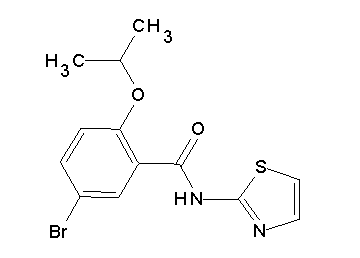 5-bromo-2-isopropoxy-N-1,3-thiazol-2-ylbenzamide
