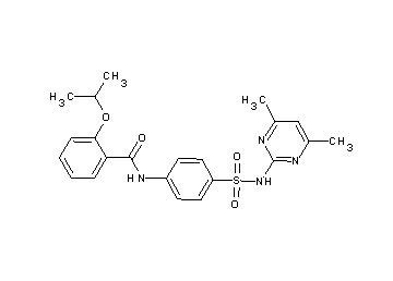 N-(4-{[(4,6-dimethyl-2-pyrimidinyl)amino]sulfonyl}phenyl)-2-isopropoxybenzamide