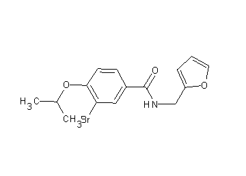3-bromo-N-(2-furylmethyl)-4-isopropoxybenzamide