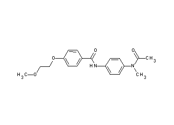 N-{4-[acetyl(methyl)amino]phenyl}-4-(2-methoxyethoxy)benzamide