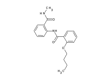 2-butoxy-N-{2-[(methylamino)carbonyl]phenyl}benzamide