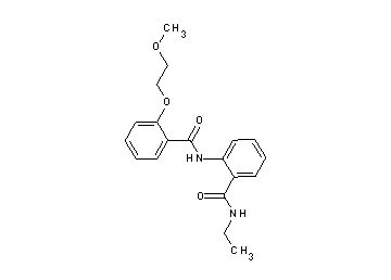 N-{2-[(ethylamino)carbonyl]phenyl}-2-(2-methoxyethoxy)benzamide