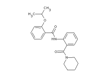 2-isopropoxy-N-[2-(1-piperidinylcarbonyl)phenyl]benzamide