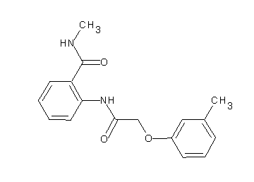 N-methyl-2-{[(3-methylphenoxy)acetyl]amino}benzamide