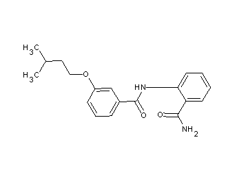 2-{[3-(3-methylbutoxy)benzoyl]amino}benzamide - Click Image to Close