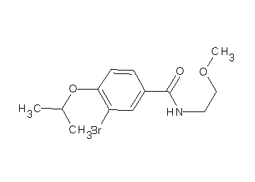 3-bromo-4-isopropoxy-N-(2-methoxyethyl)benzamide