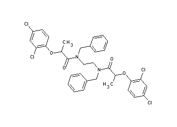N,N'-1,2-ethanediylbis[N-benzyl-2-(2,4-dichlorophenoxy)propanamide]