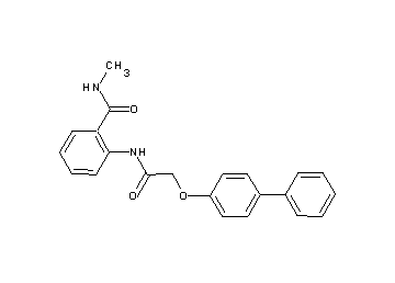 2-{[(4-biphenylyloxy)acetyl]amino}-N-methylbenzamide