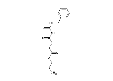 propyl 4-{[(benzylamino)carbonothioyl]amino}-4-oxobutanoate