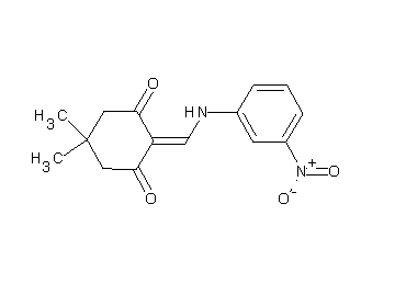 5,5-dimethyl-2-{[(3-nitrophenyl)amino]methylene}-1,3-cyclohexanedione