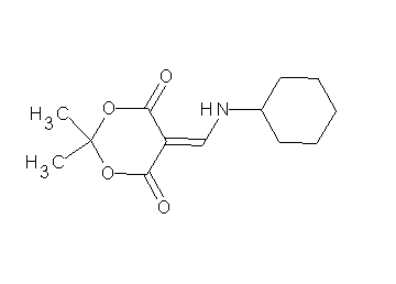 5-[(cyclohexylamino)methylene]-2,2-dimethyl-1,3-dioxane-4,6-dione