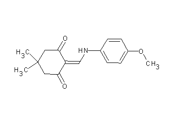 2-{[(4-methoxyphenyl)amino]methylene}-5,5-dimethyl-1,3-cyclohexanedione