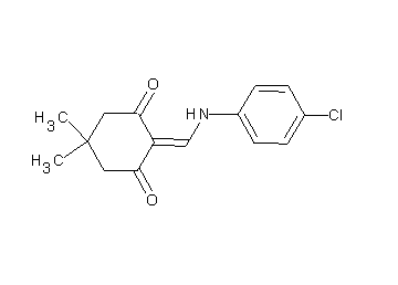 2-{[(4-chlorophenyl)amino]methylene}-5,5-dimethyl-1,3-cyclohexanedione