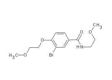3-bromo-4-(2-methoxyethoxy)-N-(2-methoxyethyl)benzamide