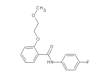 N-(4-fluorophenyl)-2-(2-methoxyethoxy)benzamide