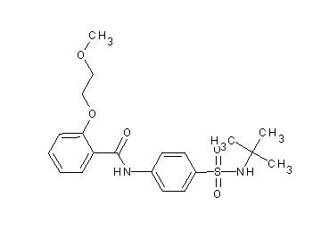 N-{4-[(tert-butylamino)sulfonyl]phenyl}-2-(2-methoxyethoxy)benzamide - Click Image to Close