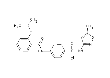 2-isopropoxy-N-(4-{[(5-methyl-3-isoxazolyl)amino]sulfonyl}phenyl)benzamide