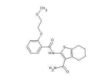 2-{[2-(2-methoxyethoxy)benzoyl]amino}-4,5,6,7-tetrahydro-1-benzothiophene-3-carboxamide