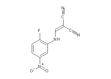 {[(2-fluoro-5-nitrophenyl)amino]methylene}malononitrile