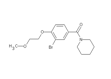 1-[3-bromo-4-(2-methoxyethoxy)benzoyl]piperidine