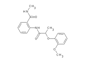 2-{[2-(2-methoxyphenoxy)propanoyl]amino}-N-methylbenzamide