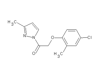 1-[(4-chloro-2-methylphenoxy)acetyl]-3-methyl-1H-pyrazole
